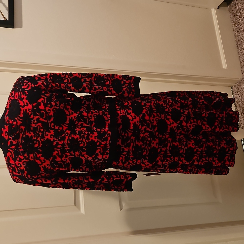 Taylor Dresses 2 Piece Sweater Set red/black size M - Picture 7 of 13
